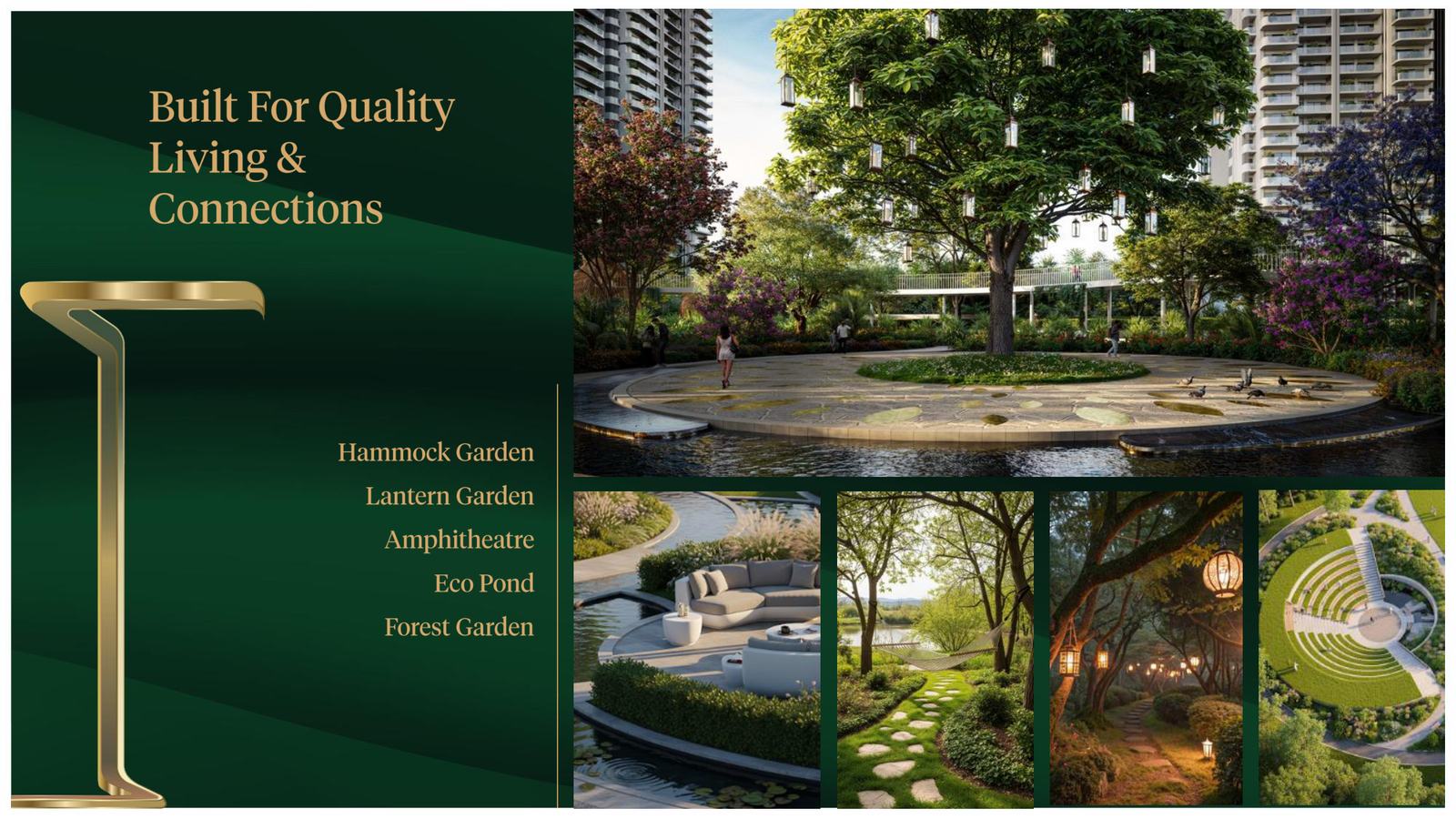 Gardens and forest trails | M3M Forestia [exterior/floor plan/amenity] - GIC Gurugram