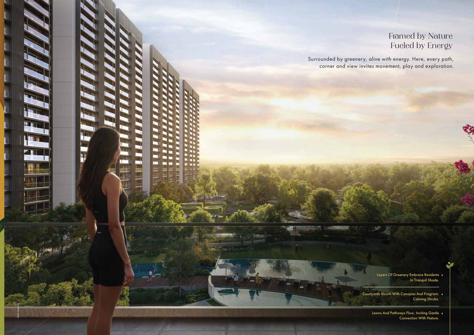 Landscaped courtyards | Smartworld Nature's Court [exterior/floor plan/amenity] - GIC Gurugram 